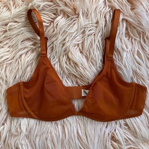 parade silky mesh triangle bra